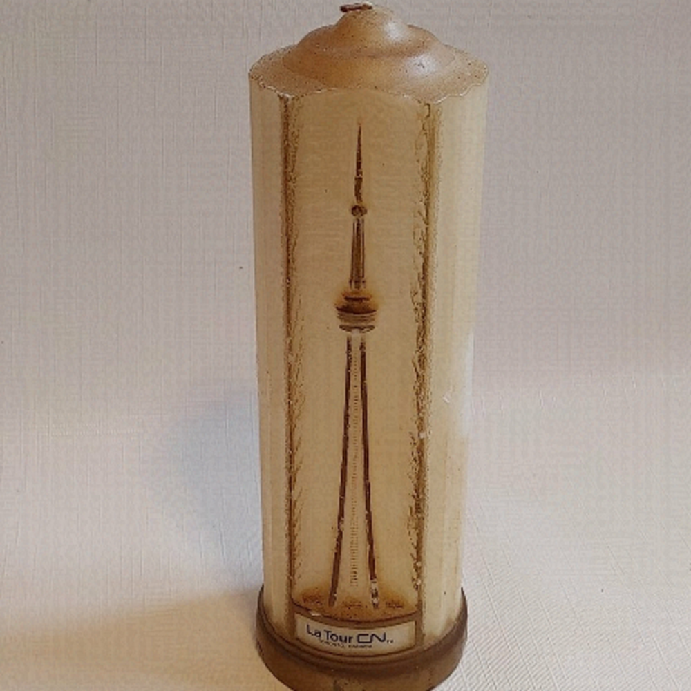 VINTAGE CN TOWER Candle Toronto, Ontario LARGE Candle KINSMEN CENTRE